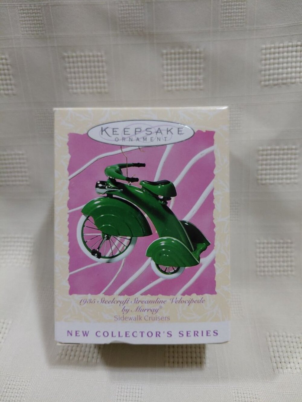 NIB 1997 Sidewalk Cruisers Die-Cast Ornament Steelcraft Streamline Velocipede - Picture 1 of 6